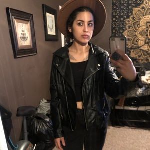 Faux leather jacket